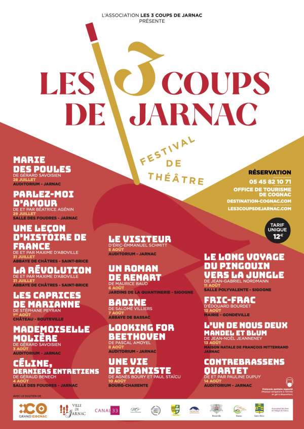 Lire la suite à propos de l’article Festival les trois coups de Jarnac – « L’un de nous deux », Jean-Noël Jeanneney.